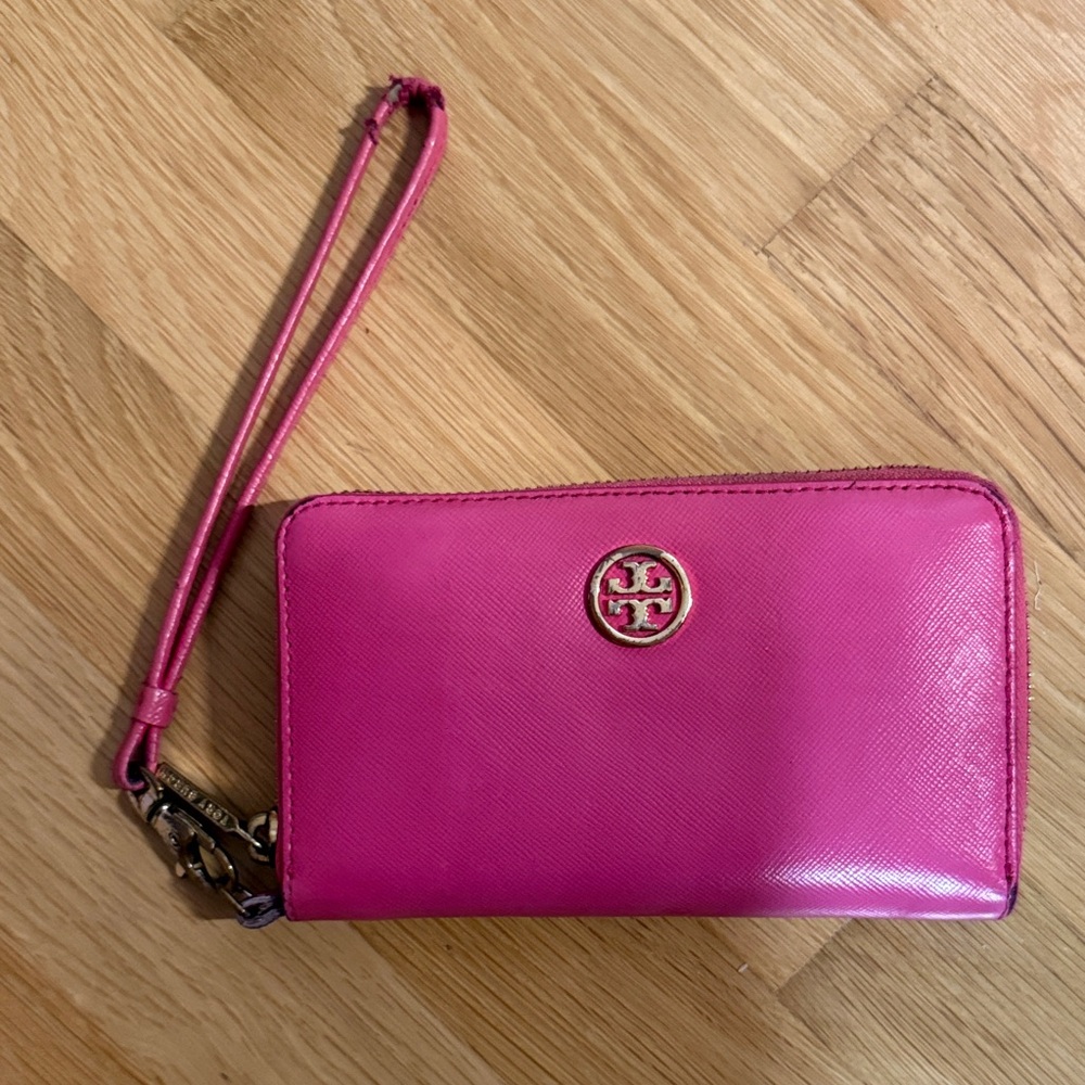 Tory Burch Fuchsia Wristlet Wallet